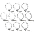 uxcell 10Pcs Double Wire Hose Clamp, 60-67mm Adjustable Stainless Steel Wire Hose Clips with M8 Bolt for Dust Collection Hose, Pump Hose Pipe - size: 60-67mm