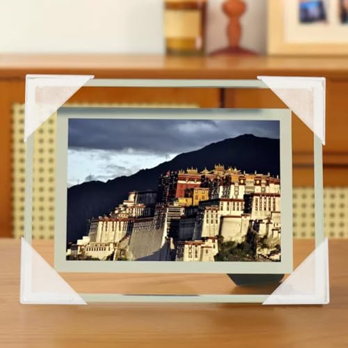 BENECREAT 60Pcs 6 Sizes Triangle Protector Translucent White Plastic Corner Guards Covers Proofing Edge Protector for Picture Frame Mirror Ceramic Glass Transparent Protection - color: White