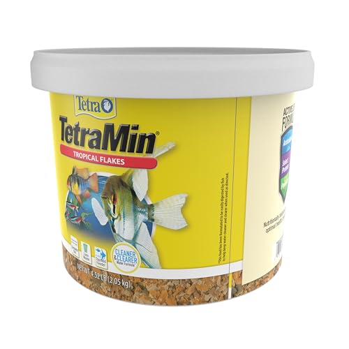 Tetra TetraMin Tropical Flakes 4.52 Pounds, Nutritionally Balanced Diet For Aquarium Fish - size: 4.52 Pound (Pack of 1)