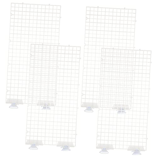 GALPADA Aquarium Isolation Panel Lattice Plate Betta Fish Tank Divider Board Suction Cup Spliced Lattice Aquarium Supplies Random Color