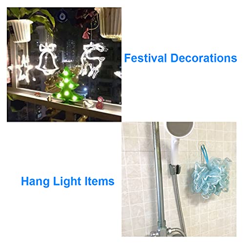 12 Pieces Small Suction Cups with Hooks 1.2 inch Clear Plastic Sucker Hooks for Glass Window Wall Festivals Parties Theme Carnival Decoration Door Bathroom Kitchen - size: 1.2"+hooks"