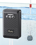 Pawfly Aquarium Lithium Battery Powered Air Pump USB Rechargeable Oxygen Pump Portable Live Bait Aerator Pump for Outdoor Fishing and Fish Transportation - size: 10 to 60 Gal（3 W）