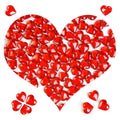 HappyFiller 150 PCS Red Acrylic Hearts for Shaped Crystals Fake Heart Gems for Vase Fillers,Table Scatters,Wedding Centerpieces,Birthday,Engagement Party,Bridal Shower Gifts,11 OZ - color: Red
