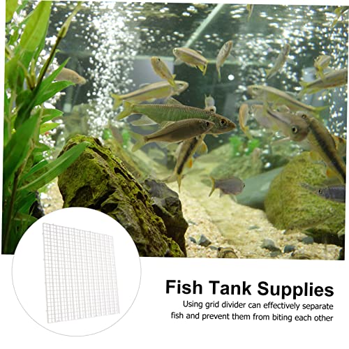BESPORTBLE 1set Aquarium Isolation Panel Grid Tray Clips Cable Ties for Fish Tank Breeding Easy to Install Divider for Aquatic Environments