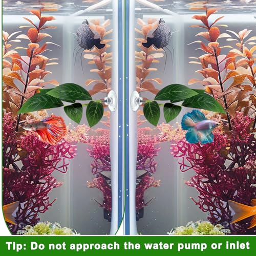 3 Pack Betta Hammock, Betta Hammock for Aquarium Bettas Bed with Suction Cup, Bettas Leaf Hammocks Simulating the Natural Habitat Fishes Resting Spot Playing Breeding Aquarium