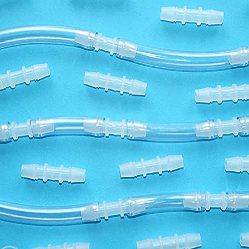 1/2" to 3/8" Hose Barb Reducer Pipe Fittings Adapter, Plastic Joint connector Splicer Mender for Aquarium Household Transport Fuel Gas Liquid Air (Pack of 4) - size: 1/2"-3/8"