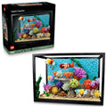 LEGO Icons Tropical Aquarium Building Set for Adults, Ages 18+ - Bedroom, Home Office Decor - Gifts for Men & Women - Model Fish Kit with Plants & Corals - 10366