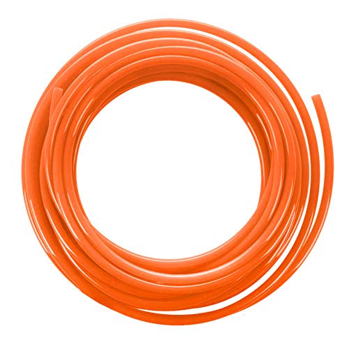Beduan Pneumatic Tubing Pipe 3/8" OD Orange Air Compressor PU Line Hose Tube for Water Fluid Transfer 10Meter 32.8ft - color: Orange, size: 3/8" OD-32.8ft