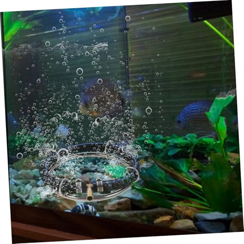 Stainless Steel Fish Tank Bubbler Round Air Bubble Diffuser Rings Pond Diffuser for Aquatic Oxygenation