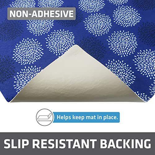 Drymate Premium XL Under Sink Mat, Waterproof Cabinet Protection Mats for Kitchen & Bathroom, Absorbent Shelf Liners, Slip-Resistant, Non-Adhesive, Machine Washable (USA Made)(24”x59”)(GoodBlue) - color: Good Medicine Blue, size: 24"W x 59"L