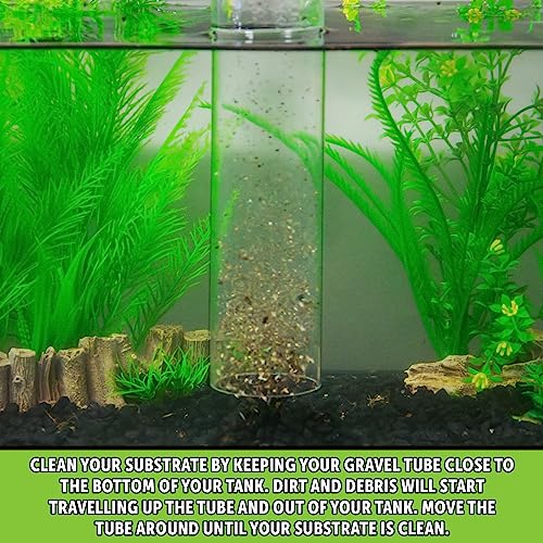 Python No Spill Clean and Fill Aquarium Maintenance System, Gravel Cleaner and Water Changer, 75 Foot - size: Large/75'