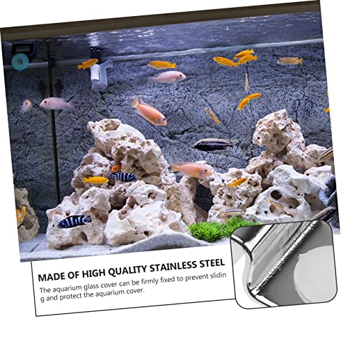 4Pcs Aquarium Lid Clips Aquarium Fish Tank Glass Cover Clip Support Holder Clamps Clear Acrylic Fish Tank Accessories 5mm
