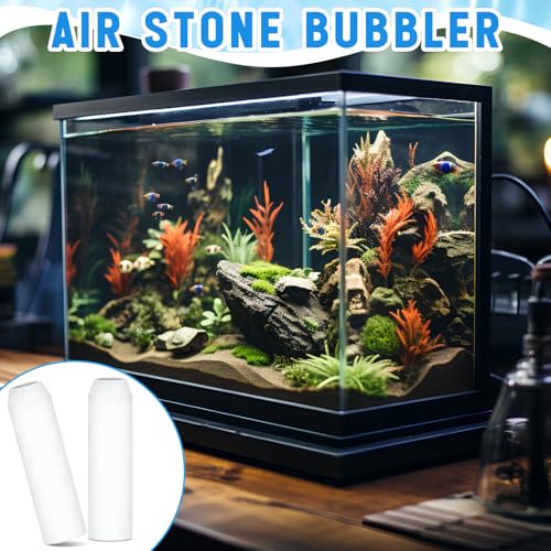 Havawish 20 Pcs Aquarium Artificial Air Stones Bulk 1.4" L x 0.4" D Bubble Release Tool Compatible with BiOrb and Biube Fish Tanks Filter Replacement Kit Accessories