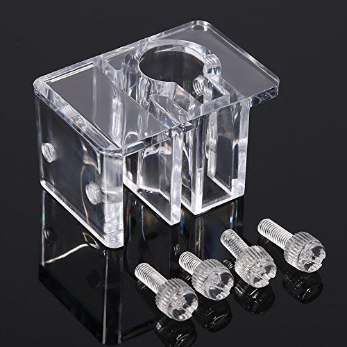 Fdit Acrylic Fish Tank Water Filter Mount Hose Tube Fixing Clip Aquarium Water Pipe Holder Tube Hanger
