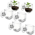 6PCS Shower Plant Holder, Stable Suction Cup Planters for Shower Wall, Aquarium Plant Cups, Multipurpose Water-Resistant Plant Holders for Bathroom and Kitchen Organization