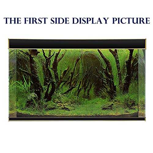 ELEBOX New 20" x 48" Fish Tank Background Paper Wallpaper 2 Sided Colorful Seaweed Water Plants Aquarium Poster Decorations - color: Seaweed, size: H:19.5"x L:48"