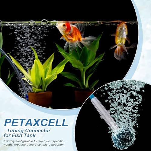 Aquarium Air Valve Connector, Aquarium Air Pump Accessories T Connector Plastic Inline Tubing, (12 Pcs), Intended for Fish Tank Oxygenation System - style: T Connector