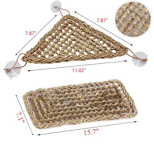 5 PCS Bearded Dragon Hammock, Flexible Jungle Climber Reptile Vines Terrarium Decor Bearded Dragon Tank Accessories for Climbing, Chameleon, Lizards, Gecko, Snakes, Crested Gecko - size: 5 PCS