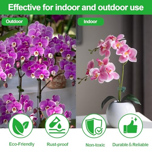 100 Pcs Plant Clips Orchid Clips,Plant Orchid Support Clips,Flower and Vine Clips，Garden Clips，Plant Clips for Climbing Plants - size: 100 PCS