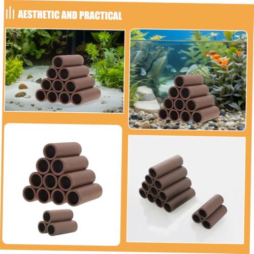 Kisangel 2pcs Aquarium Shrimp Breeding Shelter Durable Hideaway Cave for Fish Tank Attractive Shrimp Habitat Decor Easy Install Spawning Tube for Optimal Breeding Environment
