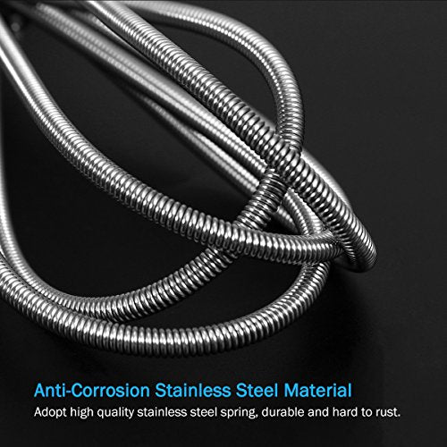 UEETEK Stainless Flexible Cleaning Brush Double Ended Canister Filter Tube Hose Pipe Clean for Fish Tank Aquarium (Sky Blue)