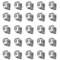 ZIPCCI Hose Clamp, 25 Pack Stainless Steel Worm Gear fuel line hose clamps, 10-16mm (3/8-5/8 inch) - size: 10-16mm