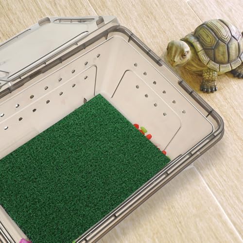 Toddmomy Fish Tank Simulation Turf Mat 9.84X7.87 Inch Artificial Grass for Turtle Tank Basking Platform Aquarium Substrate Home Landscaping Flowerpot Decor - size: 25.00X20.00X0.80CM