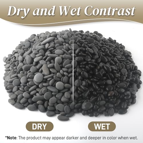 Quibbay 5 lbs Pebbles, 0.1-0.4 Inch Small Pebbles for Pots Indoor Plants, Succulent, Vase, Fish Tank, Decorative River Rocks for Garden Landscaping, Home Decor, Outdoor Paving, Grey - size: 5 Pounds, 0.1-0.4 Inch