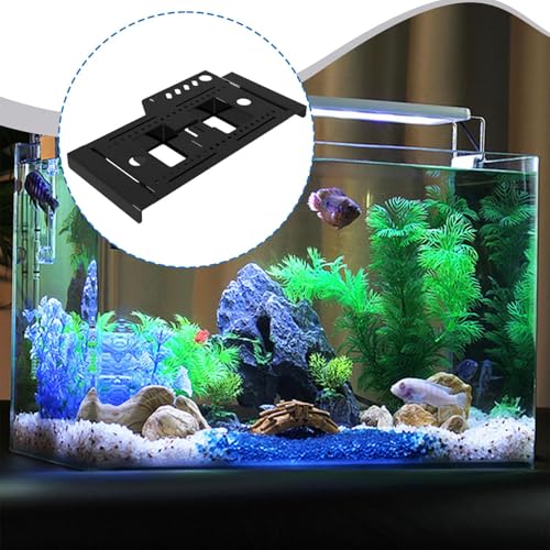 Fish Tank Storage Rack Fish Tank Organizer, Accessories, Spare Parts Professional, Sturdy Retractable Tool Storage Holder, Black