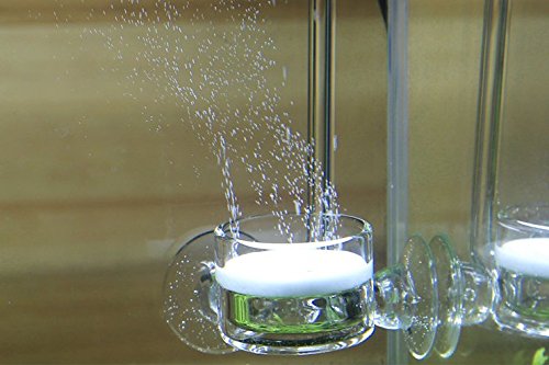 CO2 Diffuser Glass Reactor with U Shape Connecting Tube for Pollen Aquarium Plants Tank(CO2 Diffuser-Large Flat-Bottomed) - color: CO2 Diffuser-Large Flat-Bottomed