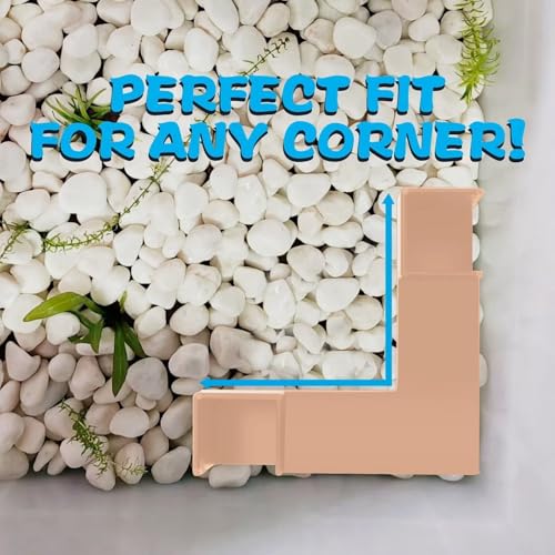 Fish Tank Tunnel Aquarium Hardscape, Shrimp Hide Aquarium Tunnel, Shrimp Tank Aquarium Decor Fish Tank Cave, Fish Tank Decorations Hideout, Fish Hideout for Aquarium, Fish Tank Accessories Decorations - color: Corner Tunnel Wood
