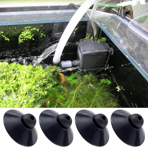 OIIKI 15PCS Fish Tank Suction Cup Clips, Black Aquarium Suction Cup Camp Clips for Fish Tank Attachments for Tank Pump, Overhead Line Tube, Fish Tank Aeration Setup