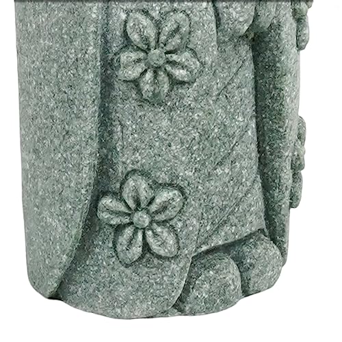 livelyfish Mini Monk Statue Japanese Buddha Figurine Feng Shui Praying Monk Statues Sandstone Sculptures for Fish Tank Aquarium Home Decoration, 5 - size: 5
