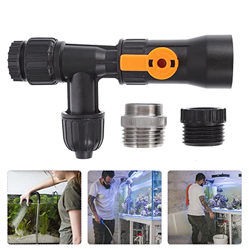 Balacoo Aquarium Water Changer Faucet Adapter – Bucketless 3-Way Valve & Filter for Gravel Vacuuming & Refill – Quiet Tap-Powered Cleaning Tool for Medium-Large Fish Tanks & Garden Hose