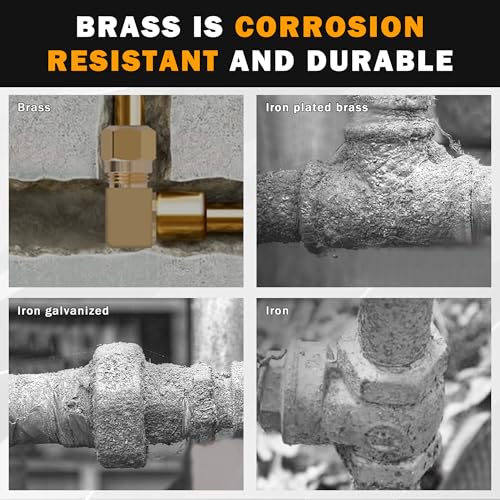 5PCS D.O.T Compression Fittings Brass 90 Degree Union Elbow Joint DOT Approved 1/4" Tube OD x 1/4" NPT Thread Air Brake Line Adapter Air Suspension Kit for Car Truck Trailers - size: 1/4" OD x 1/4" NPT, style: 90°NPT Thread Elbows-5PCS