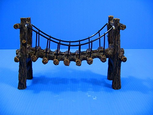 CORISRX BEST OF YOUR LIFESTYLE Drawbridge Bridge Aquarium Ornament Resin Decoration M Fish Tank Decor Cave by Aquarium Equip
