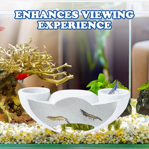 Aquarium Underground Tunnel, Shrimp Cave Aquarium Tunnel, Shrimp Hides for Fish Tank, Betta Fish Tank Decor Accessories (Hide C)