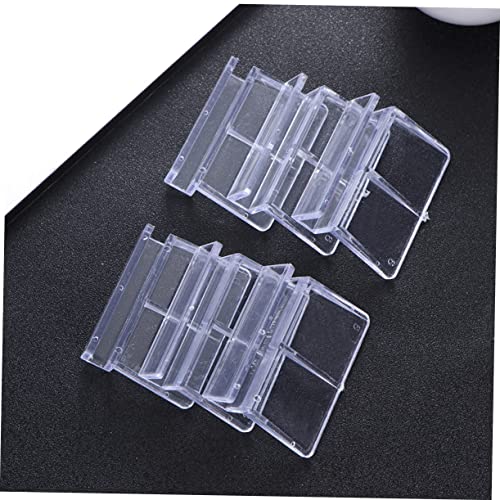 Happyyami 20pcs Aquarium Supports Fish Tank Cover Bracket for Home Aquarium Park 6mm Thick Plastic Material Safe and Practical Bracket Set