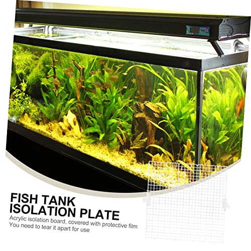 8pcs Transparent Aquarium Isolation Panel for Fish Tank Fish Breeding Board Cups Divider to Separate Aggressive and Weak Easy Installation Isolation Plate