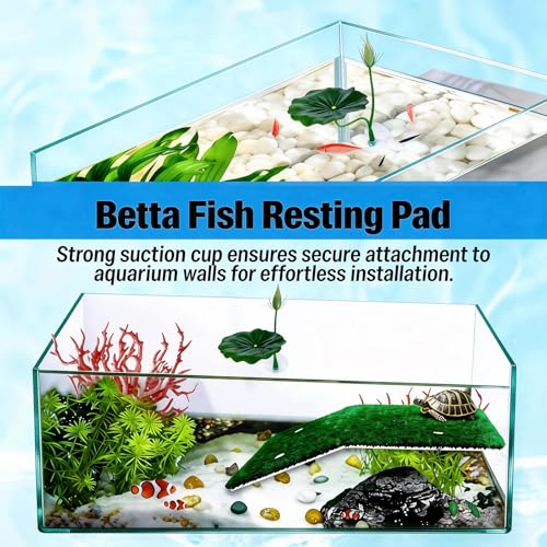 3pcs Betta Fish Hammock, Betta Fish Tank Accessories, Floating Rest Platform for Small Nano Aquariums