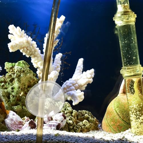 SHINEOFI 20pcs Aquarium Suction Cup Clips and Airline Tube Holders, Soft Flexible Suction Cups for Fish Tank Oxygen Tubing, Aquarium Air Pump Accessories for Stable Hose Fixing