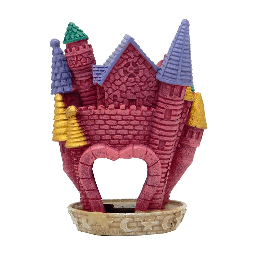 Blue Ribbon EE-144 Princess Castle Exotic Environments Aquarium Ornament 3.75"L x 2.75"W x 5"H - style: Princess Castle