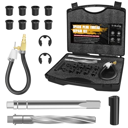 38900 Two Valve Ford Triton Tool Kit, Foolproof Repair System, Spark Plug Thread Repair Kit Compatible with 4.6L, 5.4L and 6.8 V-10 Ford Triton Two Valve Engines (Black) - color: Black