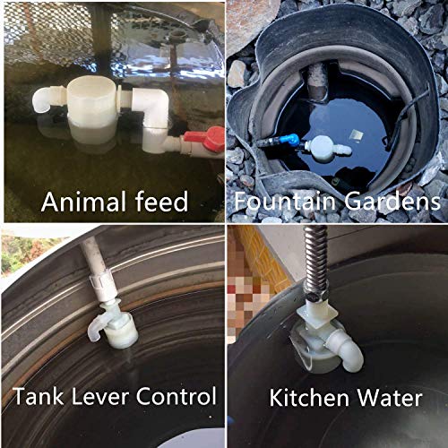 Water Float Valve, Water Level Control Water Tank Traditional Float Valve Upgrade 2 PCS (1/2", side inlet) - color: side inlet, size: 1/2" to 1/2"