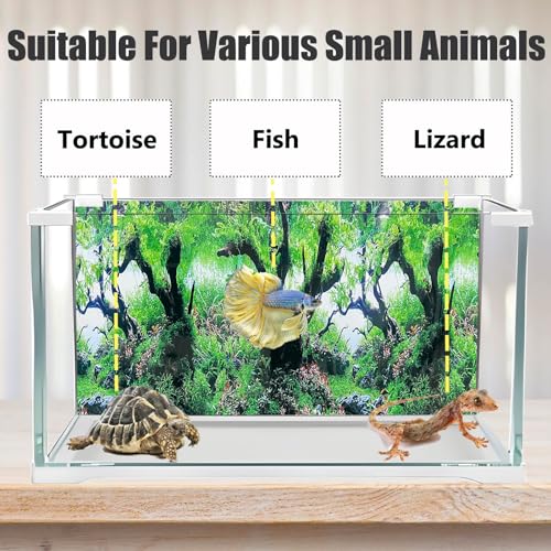 XCNO Fish Aquarium Background Poster Beach Fish Backdrop for Aquarium 10 20 Gallon Tank Wallpaper Fish Tank Background Double Sides Fish Tank Stickers - color: Sandbeach, size: 15.6" x 33" In