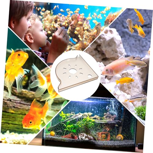 ibasenice Aquarium Storage Shelf Fish Tank Corner Rack Triangle Stand Plant Holder Fish Food Storage Small Space Organizer