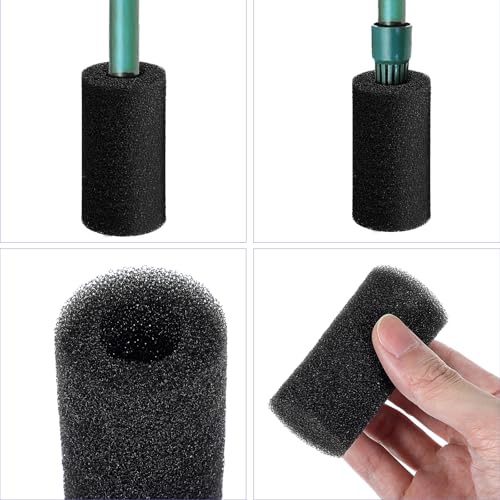 12PCS Pre Filter Sponge, 0.8" Aquarium Filter Sponge Aquarium Intake Sponges Replacement AquariumSponges Foam Roll for Fish Tank