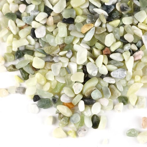 11LB Jade Color 1/8-3/8inch Aquarium Gravel Fish Tank Gravel Pea Gravel for Plants Small Rocks for Indoor Plants Decorative Rocks Colorful Rocks for Vases Rocks for Crafts - size: 11lb, style: Jade