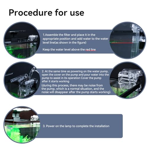 1.5 Gallon Aquarium Starter Kits - Plastic Fish Tank Kit Clear Beta Fish Tank Small with Filteration Oxygenation, Water Circulation, Lighting - Beginner's Gift for Guppy, Shrimp, Goldfish - size: Tall fish tank