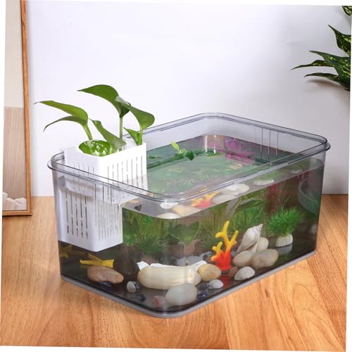 BESPORTBLE 2pcs Aquarium Plant Holder Baskets White Aquatic Plant Cup Fish Tank Holder Aquarium Supplies